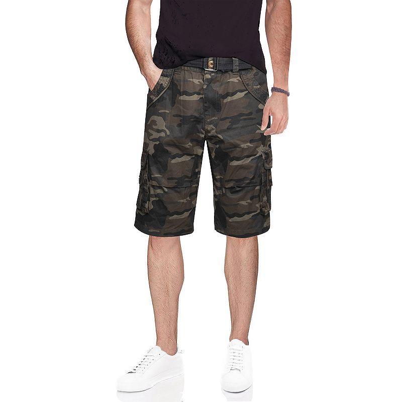 X-Ray Mens Belted Double Pocket Cargo Shorts Product Image