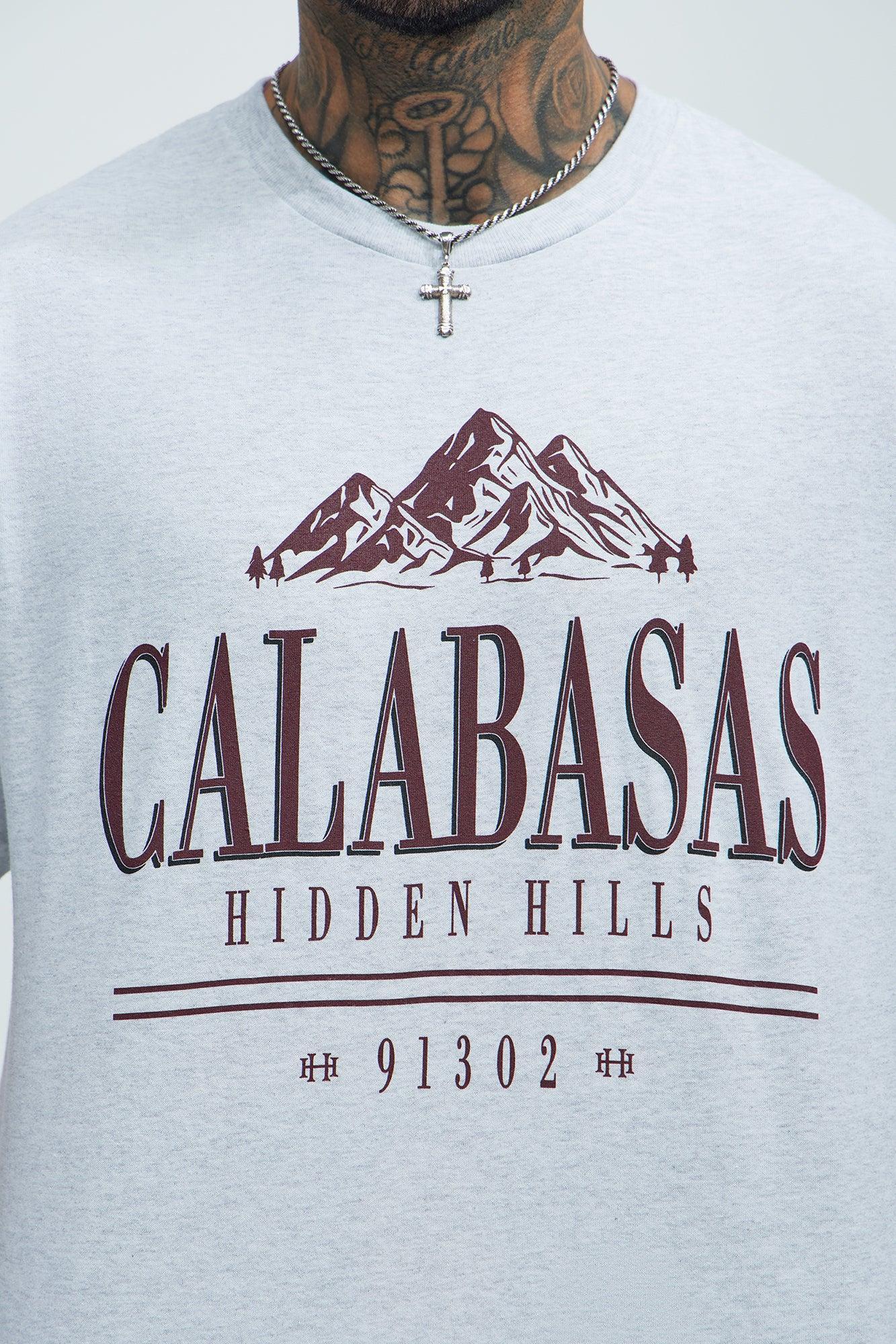 Calabasas Hidden Hills Short Sleeve Tee - Grey Product Image