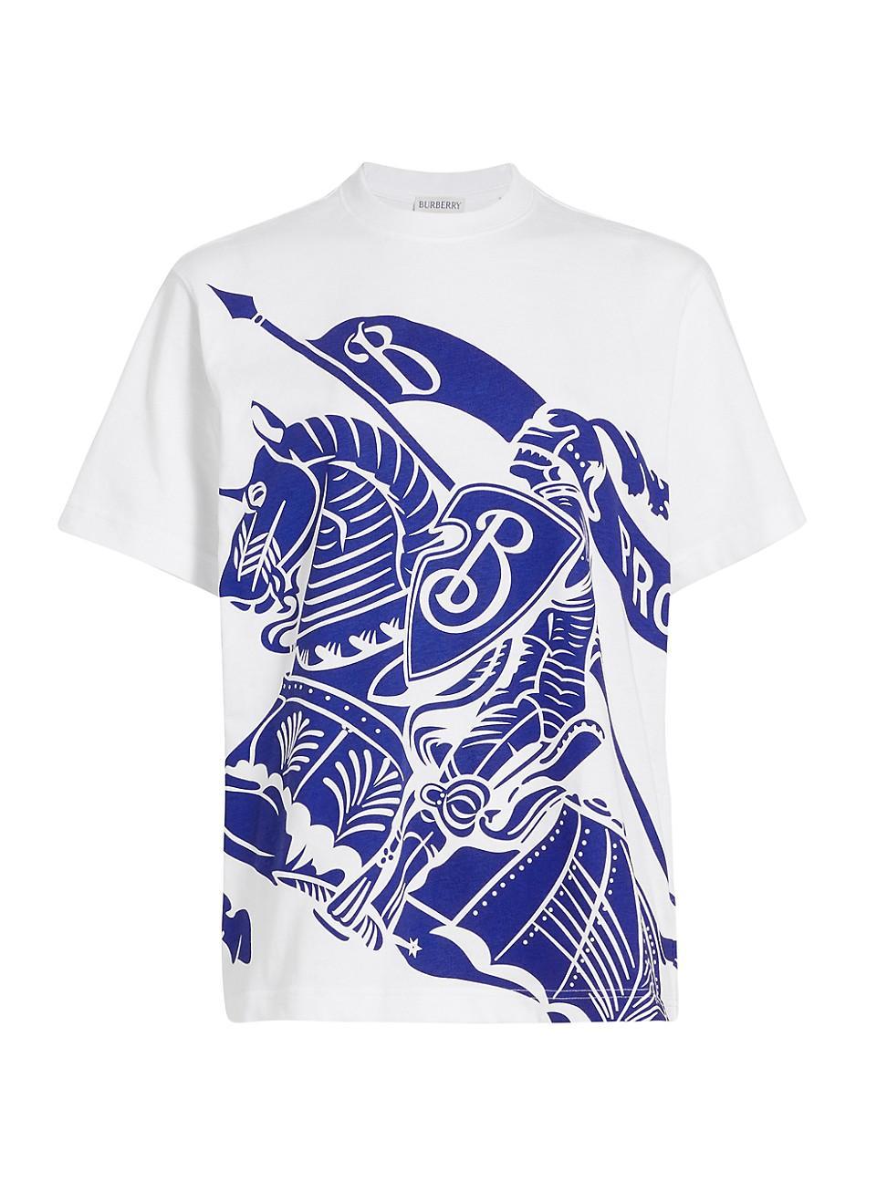 burberry Equestrian Knight Cotton Graphic T-Shirt Product Image