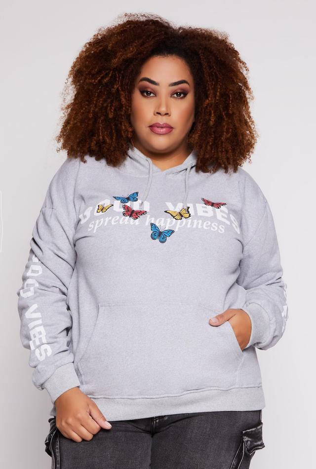 Womens Plus Size Good Vibes 93 Hoodie Product Image