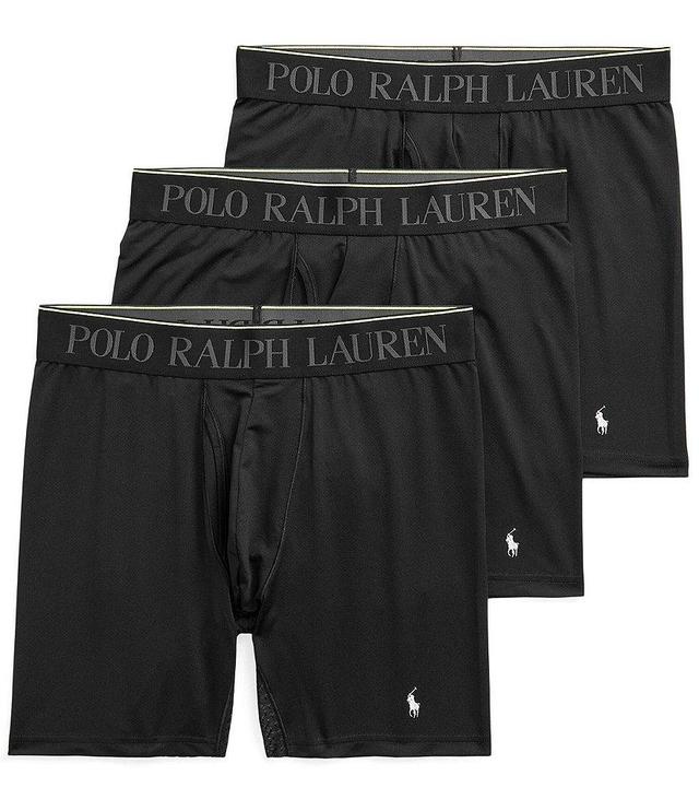 Polo Ralph Lauren 4D Flex Performance Air 6#double; Long Leg Boxer Brief 3-Pack Product Image