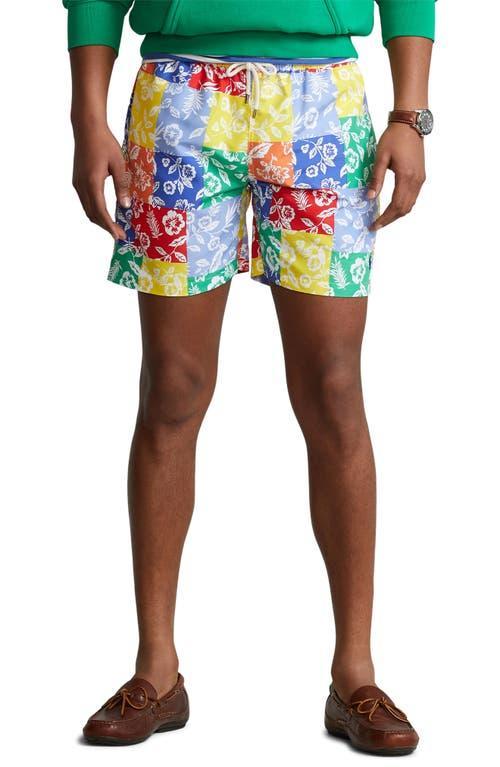 Polo Ralph Lauren Mens Traveler Floral Classic Swim Shorts, Size Large Product Image