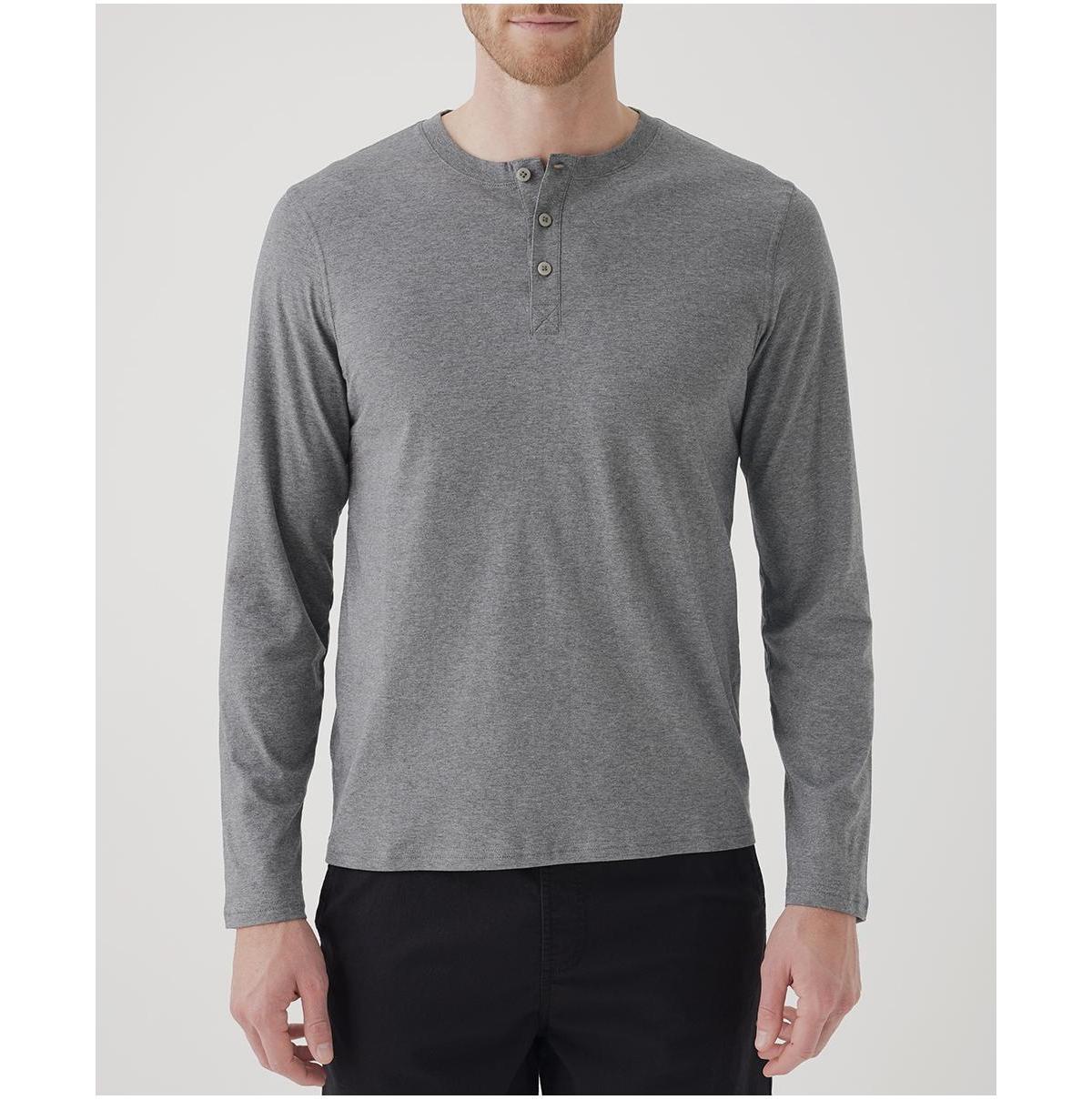 Pact Mens Cotton Softspun Long Sleeve Henley Product Image