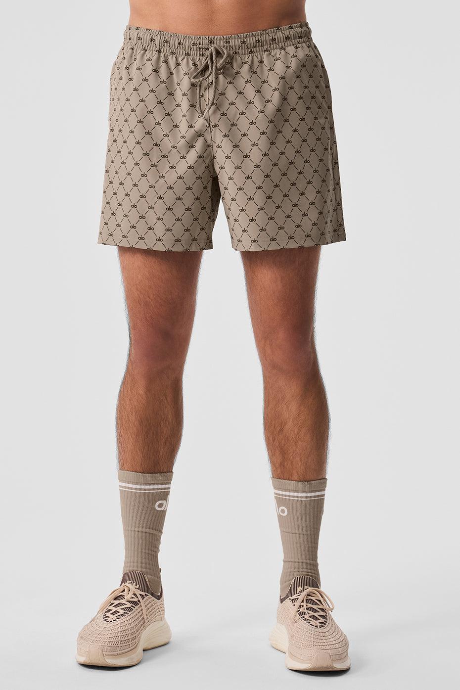 7" Diamond Circuit Short - Gravel/Espresso Male Product Image