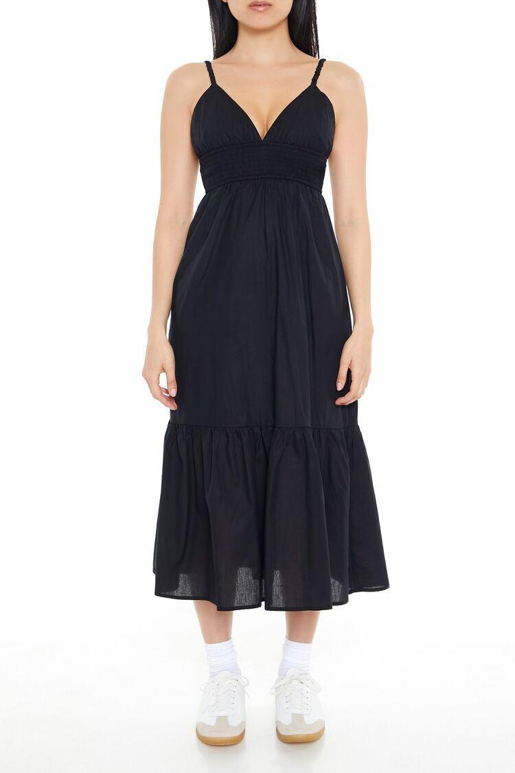 Plunging Cami Cutout Midi Dress | Forever 21 Product Image