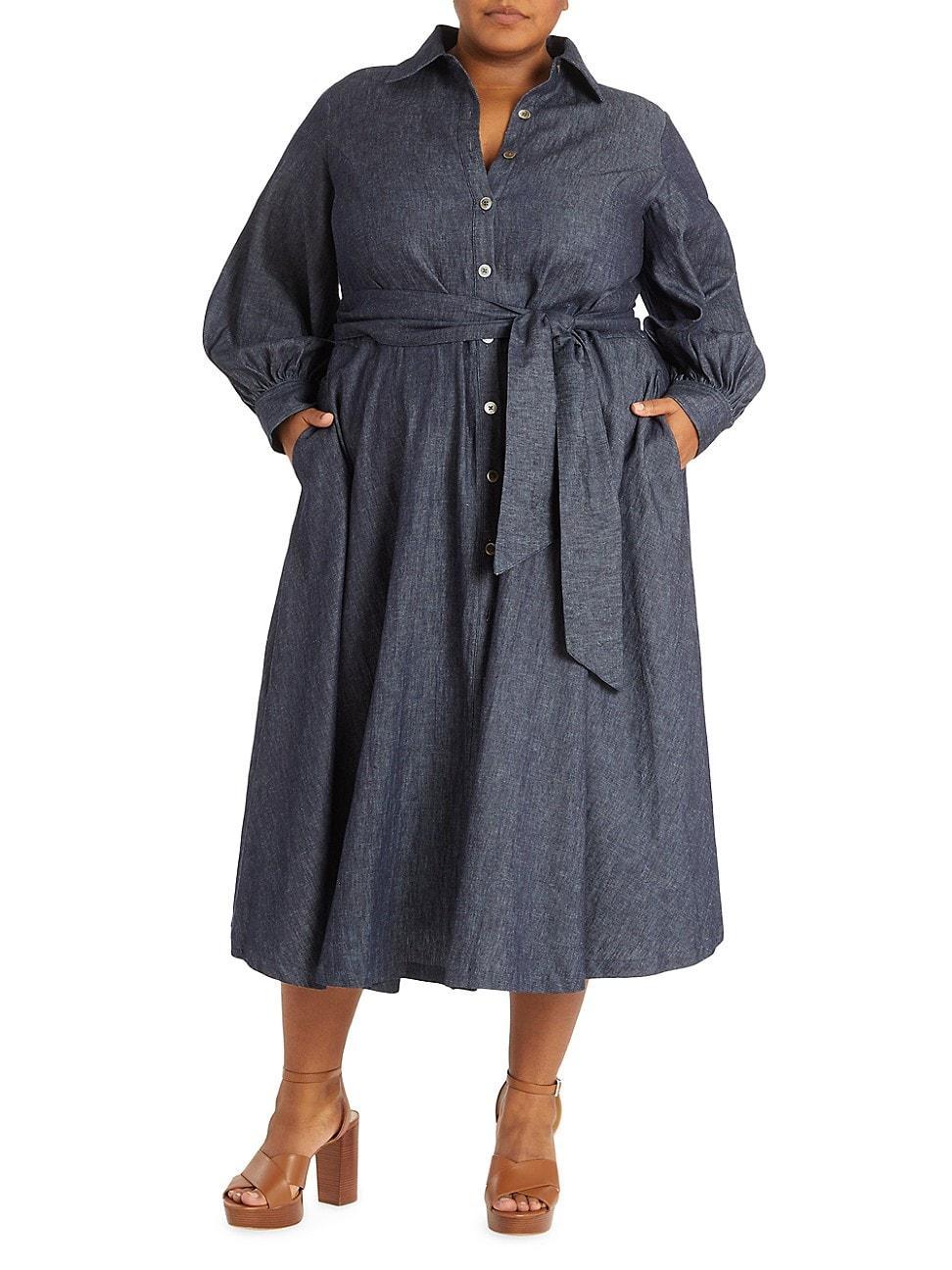 Womens Oli Denim Shirtdress Product Image