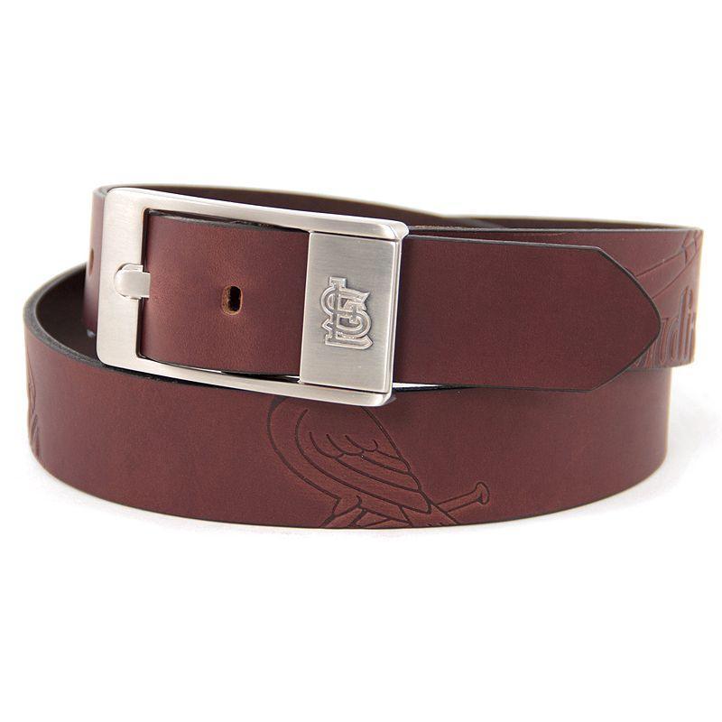 Mens Brown St. Louis Cardinals Brandish Leather Belt Product Image