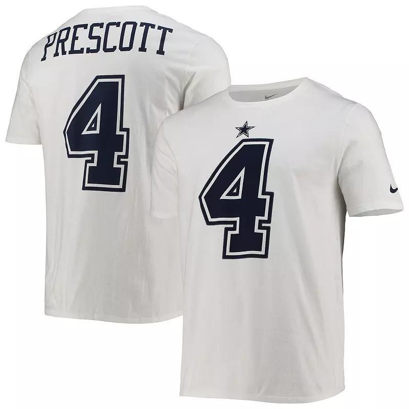 Nike Mens Dak Prescott Nike Cowboys Player T-Shirt - Mens White/Navy Product Image