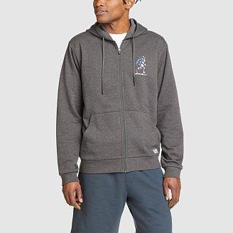 Men's Everyday Full-Zip Fleece Hoodie - Squatch Flag Product Image