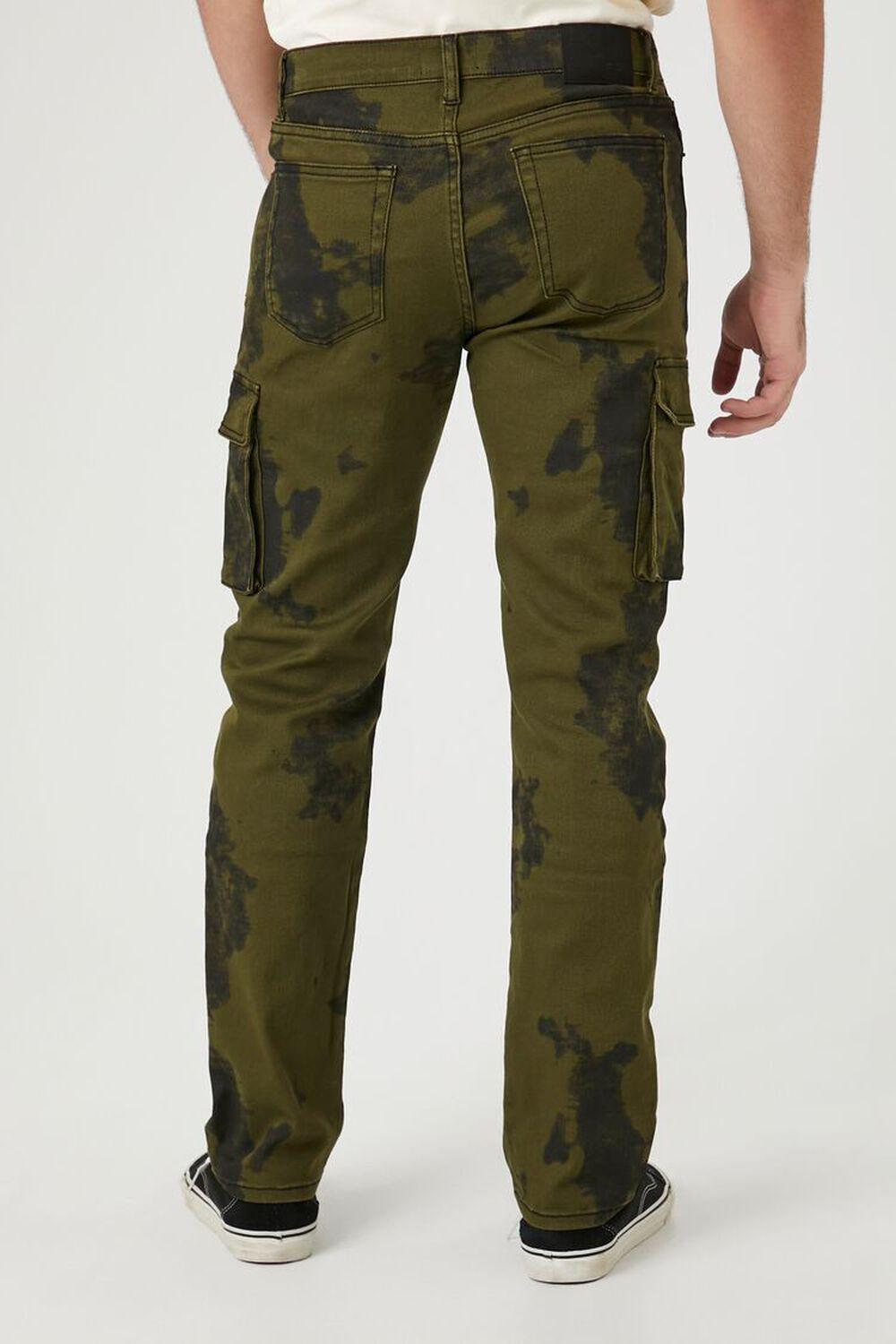 Marble Print Cargo Jeans | Forever 21 Product Image