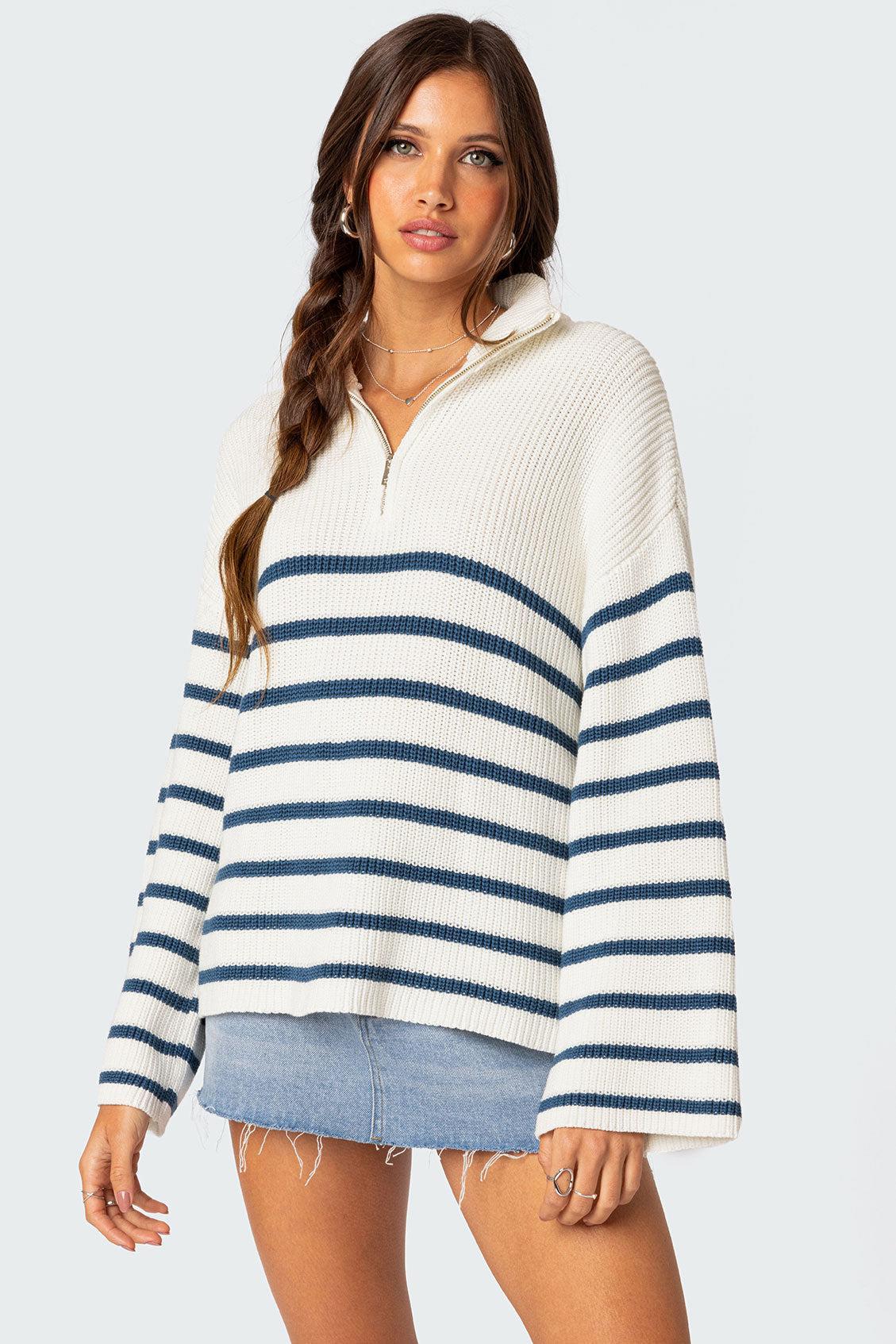 Oversized Quarter Zip Sweater Product Image