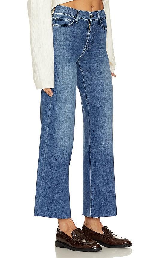 Womens Le Slim Palazzo Raw-Edge Jeans Product Image