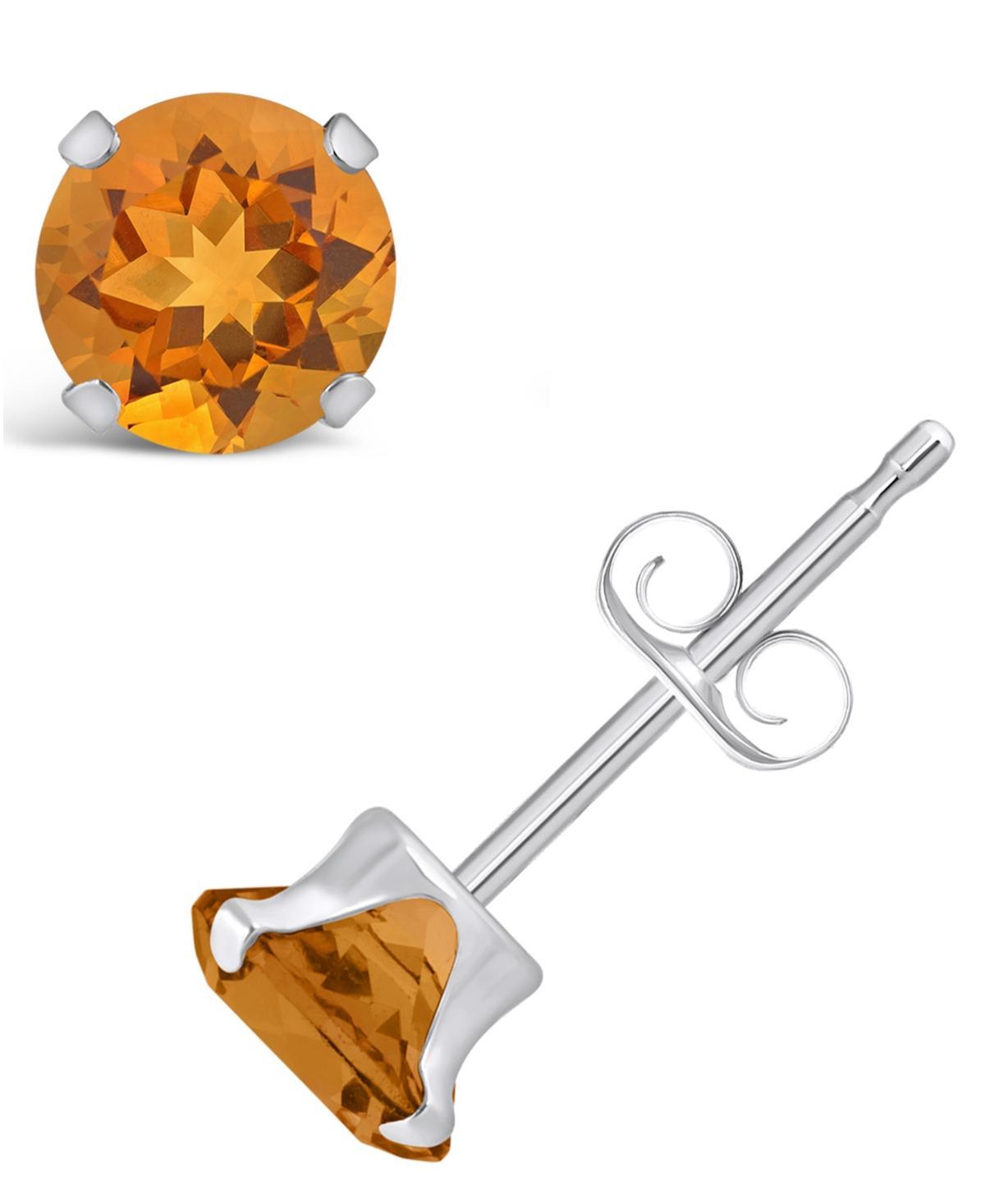 Macys Gemstone Stud Earrings in 10k Yellow Gold Product Image