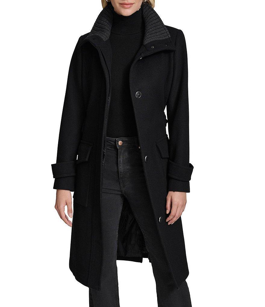 Andrew Marc Sport Scout Wool Blend Belted Trench Coat Product Image