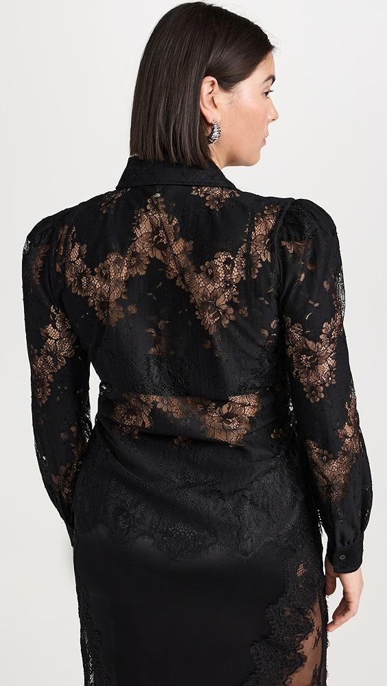 L'AGENCE Jenica Lace Blouse | Shopbop Product Image