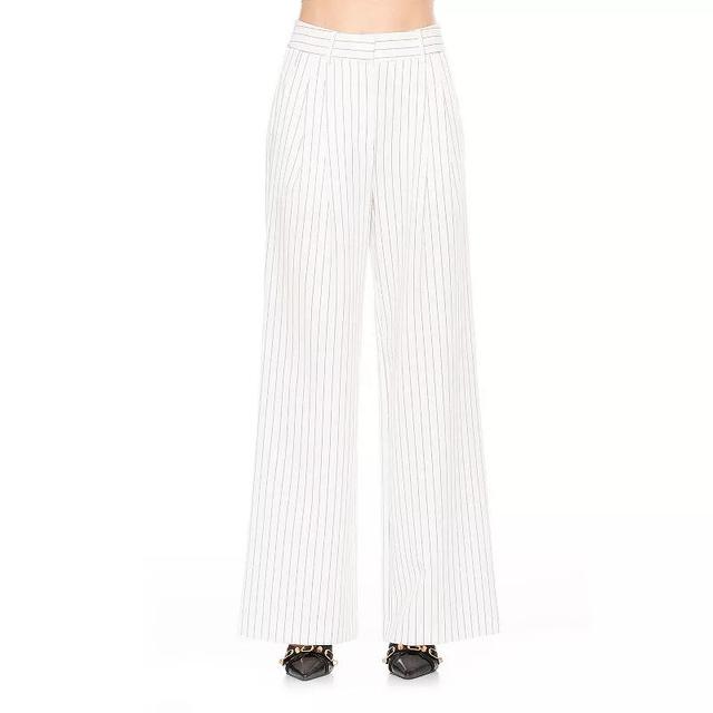 Womens ALEXIA ADMOR Elodie Belted Front Zip Wide Leg Pant Product Image