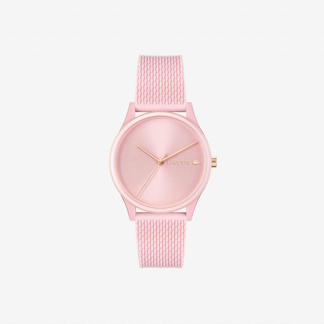 Crocodelle 3 Hands Watch Pink Silicone Product Image