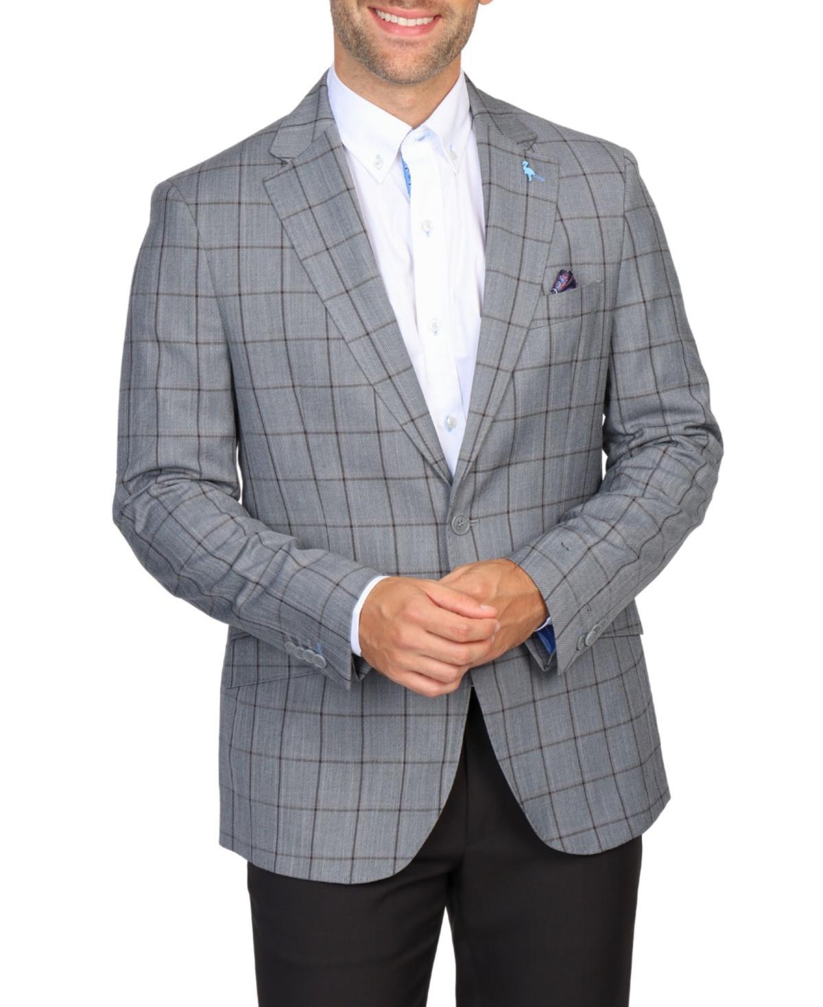 Tailorbyrd Mens Melange Windowpane Sportcoat Product Image