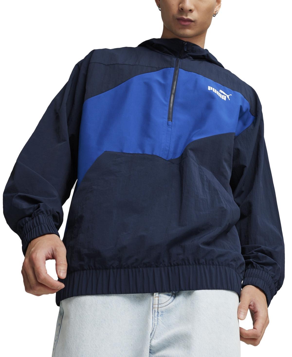 Puma Mens Power Colorblocked Half-Zip Hooded Windbreaker Product Image