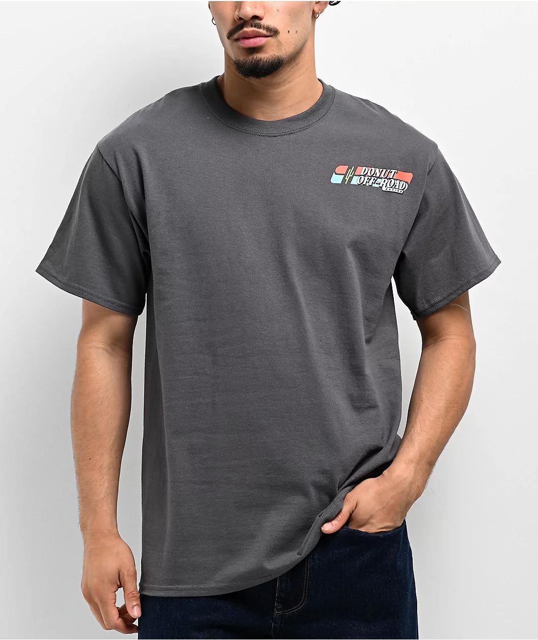 Donut Give It The Beans Charcoal T-Shirt Product Image