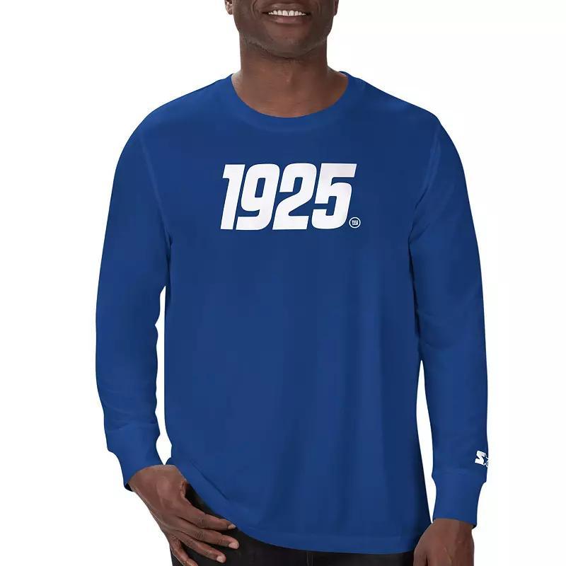 Mens Starter Royal New York Giants 1925 Collection Long Sleeve T-Shirt Product Image