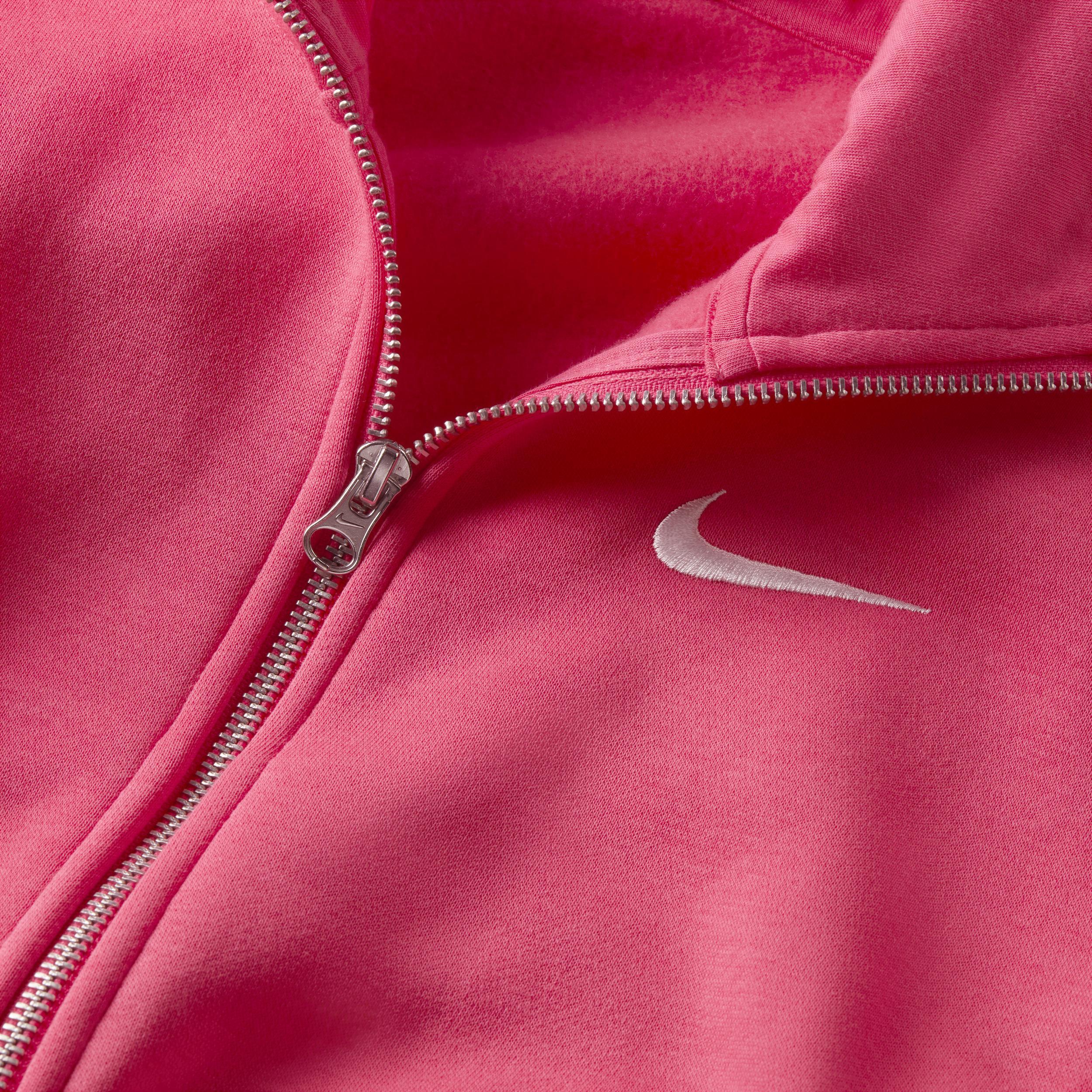 Nike Womens NSW Phoenix OS Fleece Track Jacket - Aster Pink/Sail Product Image