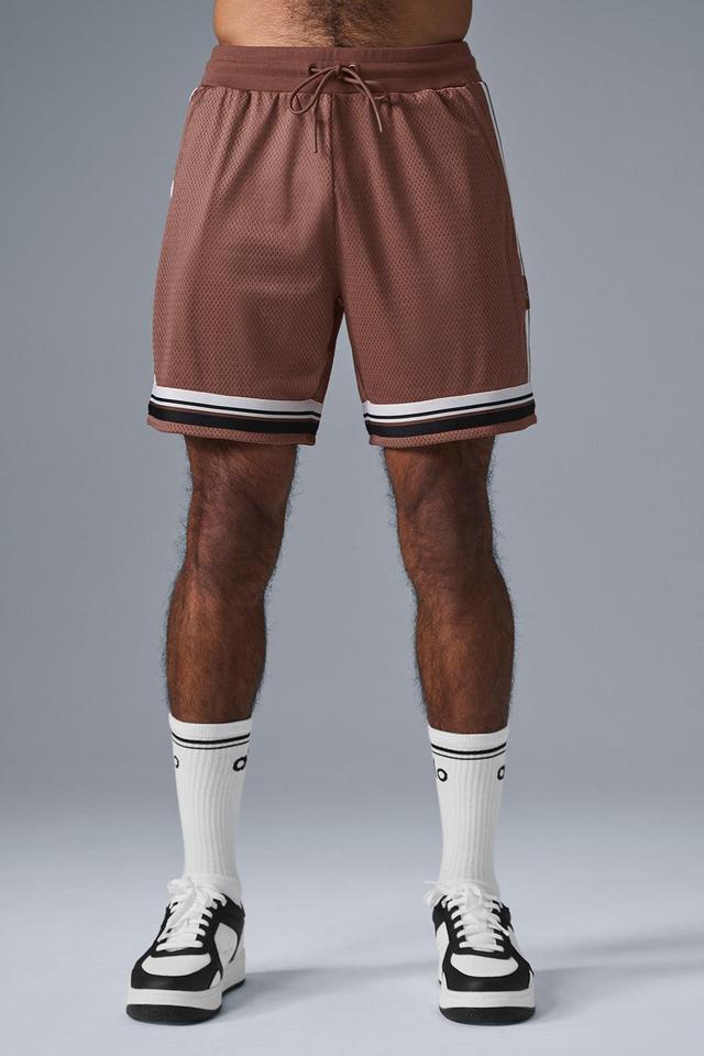 7" Key Mesh Basketball Short - Chestnut Male Product Image