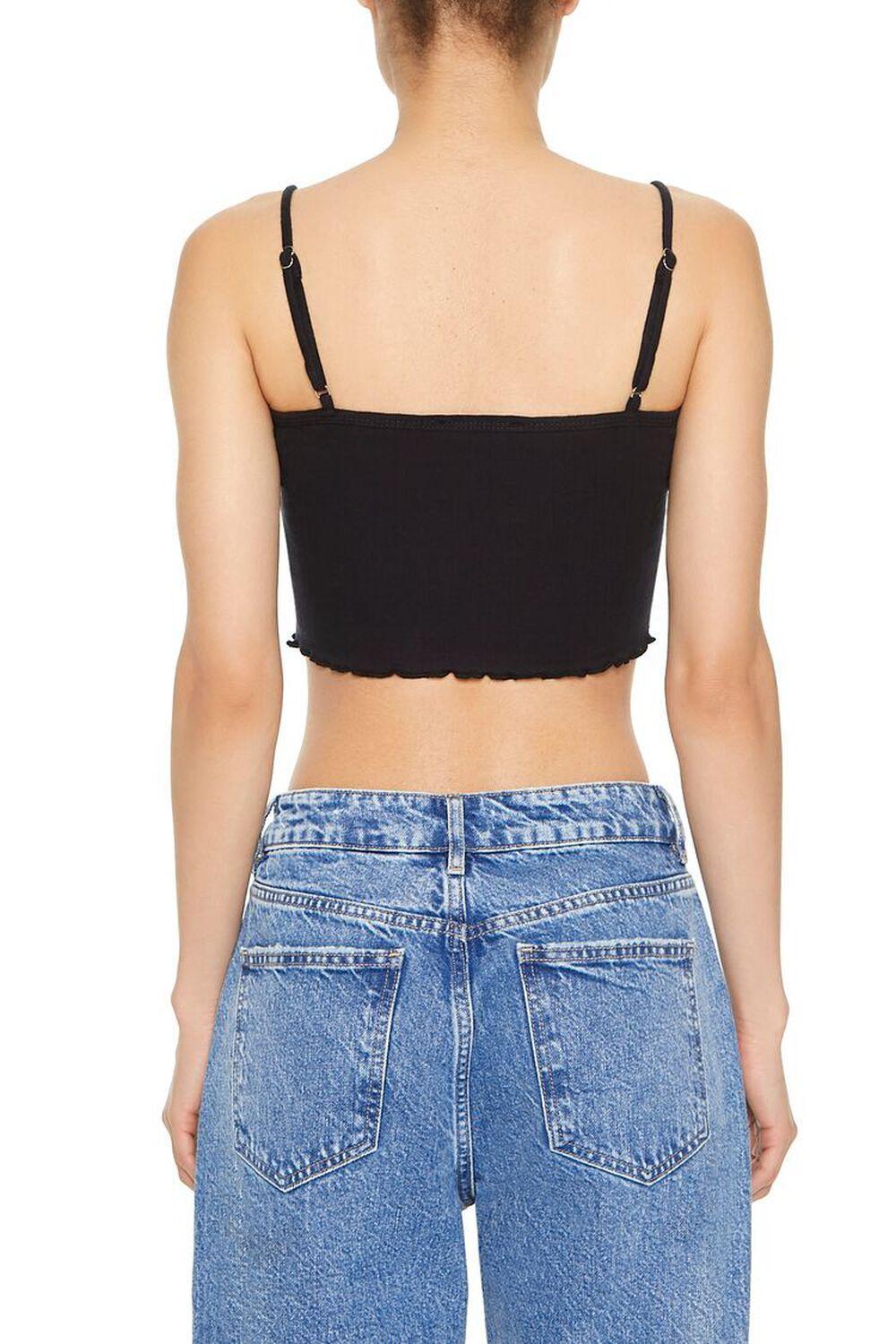 Rosette Lettuce-Edge Cropped Cami | Forever 21 Product Image