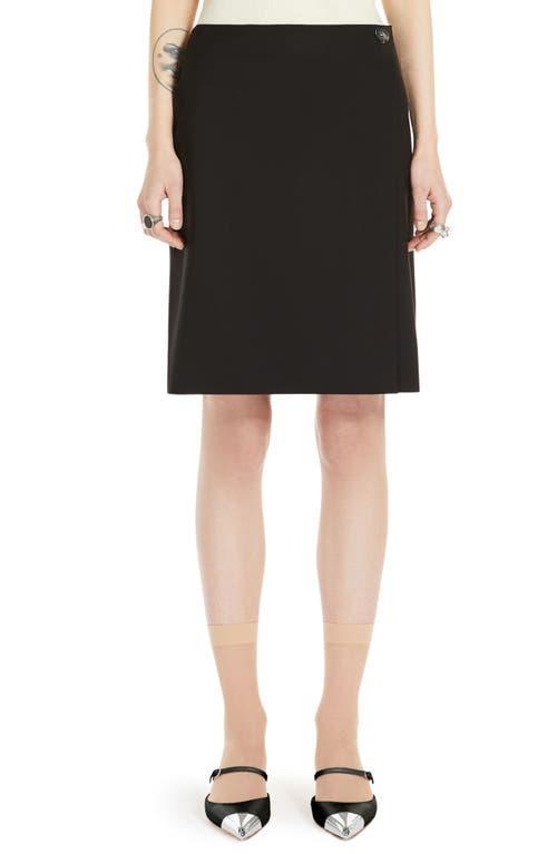 SPORTMAX Virgin Wool Wrap Skirt Product Image