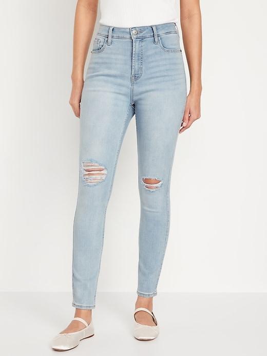 Extra High-Waisted Rockstar 360° Stretch Super-Skinny Jeans product image