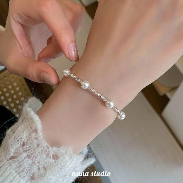 Faux Pearl Alloy Bracelet Product Image