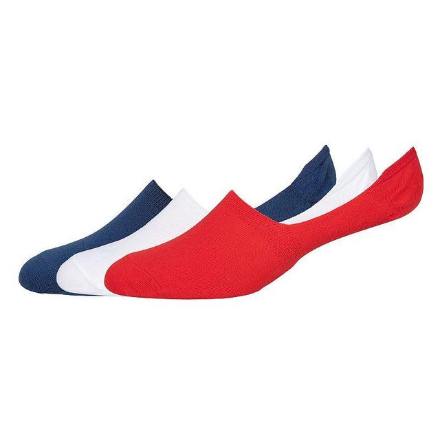 Mens Columbia 3-pack PFG Patriot Liner Socks Red White Blue Product Image