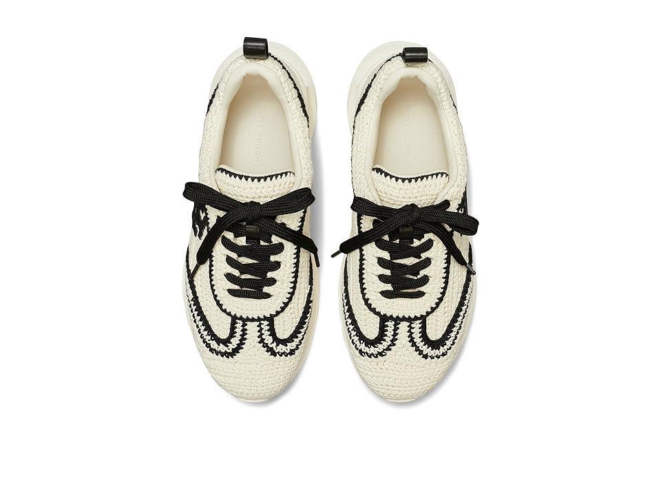 Tory Burch Good Luck Crochet Trainer (New Ivory/Perfect ) Women's Shoes Product Image