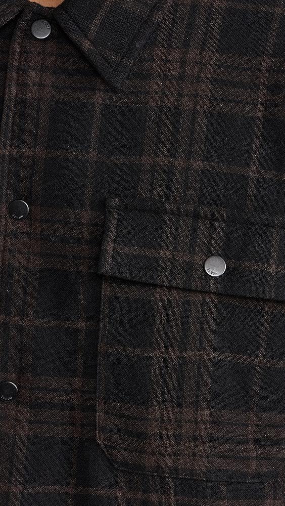 Norse Projects Hjalmer Insulated Wool Check Overshirt | Shopbop Product Image