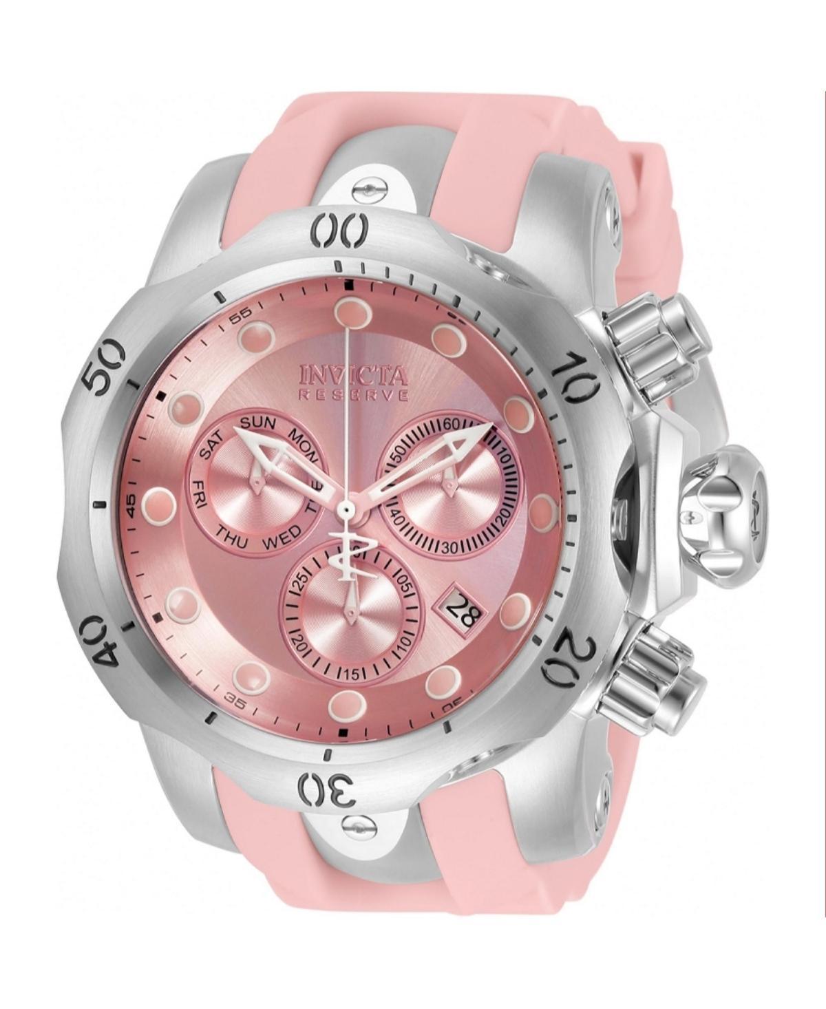 Invicta Mens 33239 Reserve Quartz Chronograph Pink Dial Watch - Pink Product Image