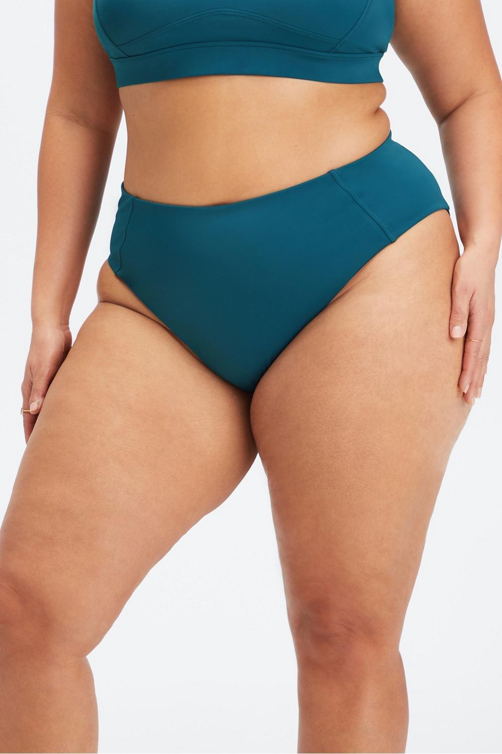 Fabletics Sporty Swim Brief Womens blue plus Size 4X Product Image