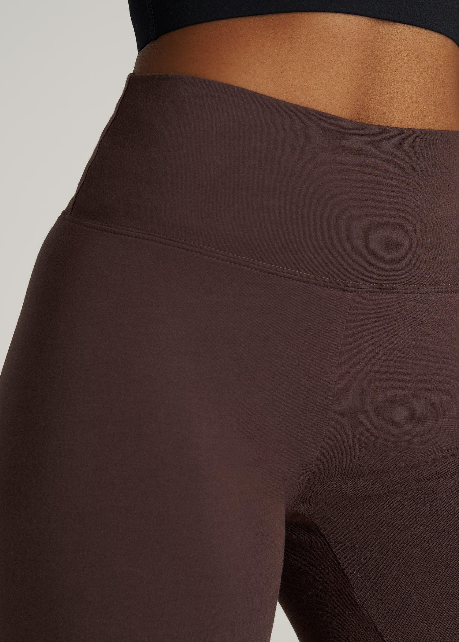 Women's Tall Cotton Leggings in Chocolate Product Image