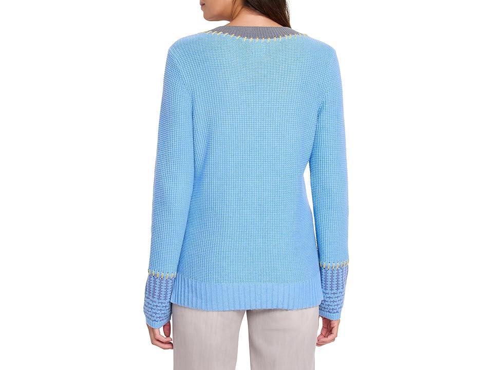 NIC+ZOE Tipped Texture Sweater Multi) Women's Sweater Product Image