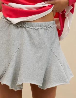 Aerie Fleece Godet Mini Skirt Product Image