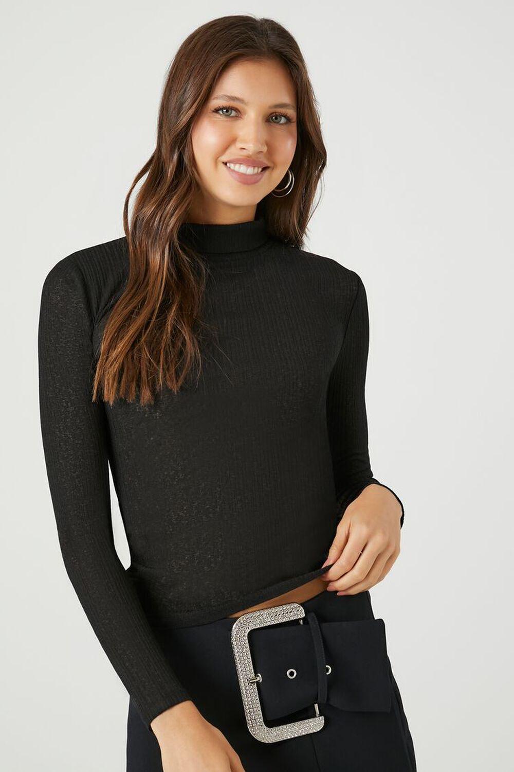 Fitted Turtleneck Top | Forever 21 Product Image