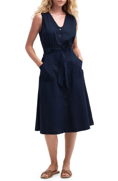 Barbour Rutherglen Cotton & Linen Midi Dress Product Image