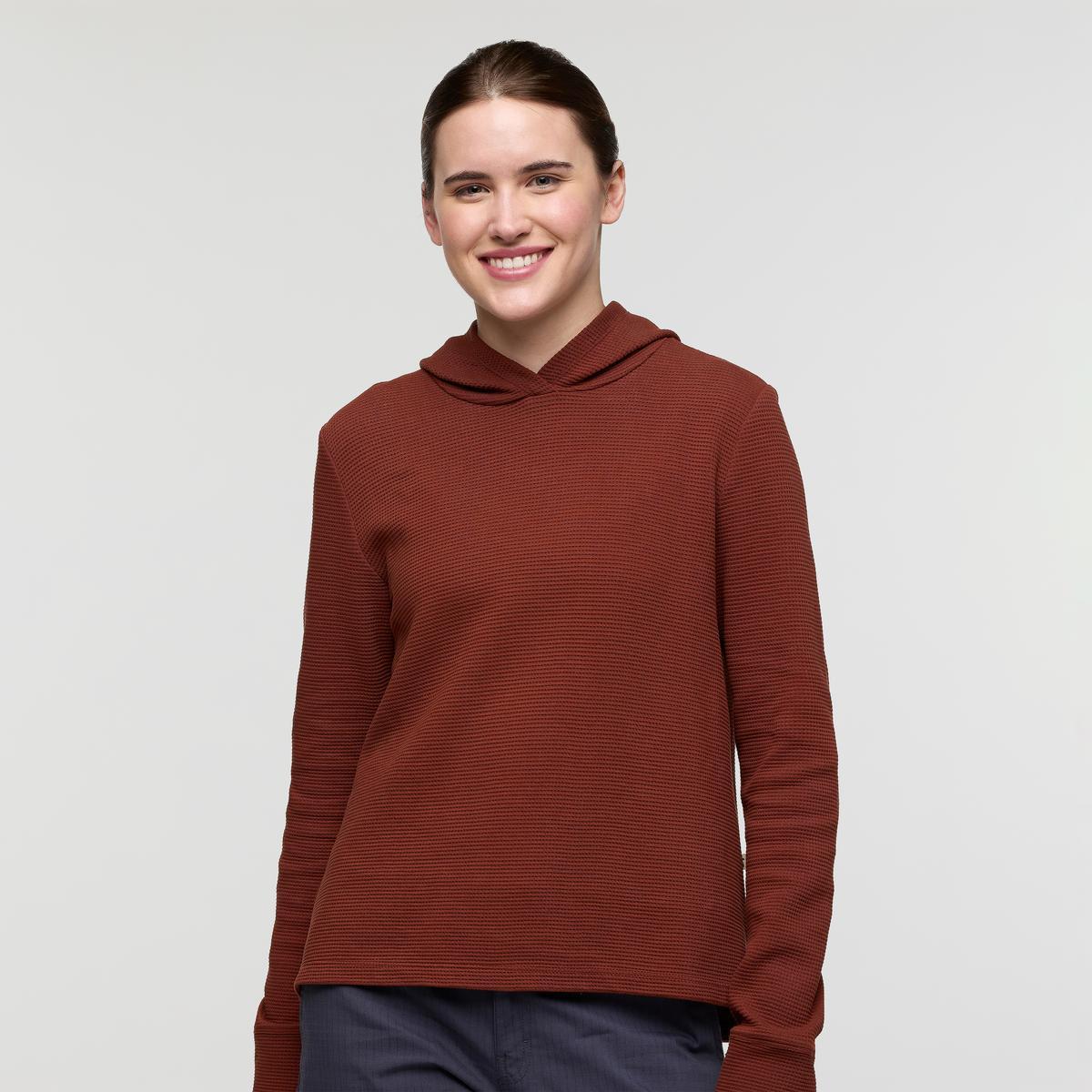 Atajo Long-Sleeve Waffle Hoodie - Women's Female Product Image