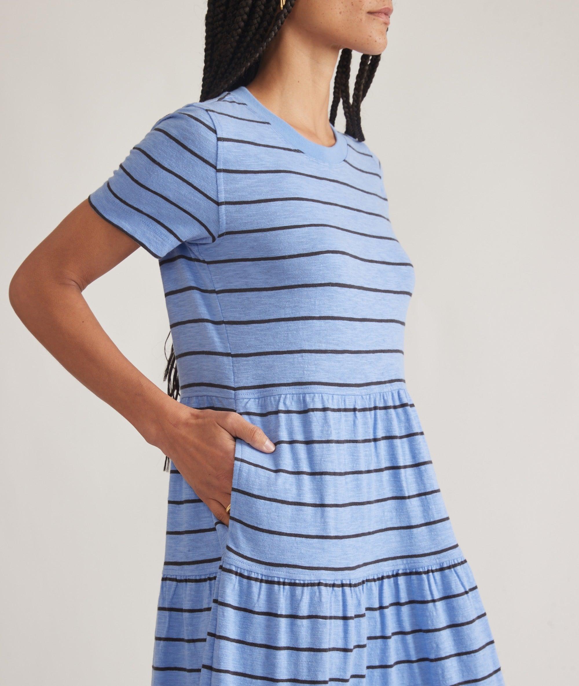 Vintage Slub Midi Dress Product Image