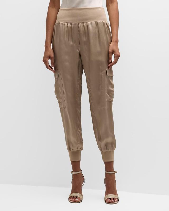 Tous Les Jours Giles Satin Jogger Pants Product Image