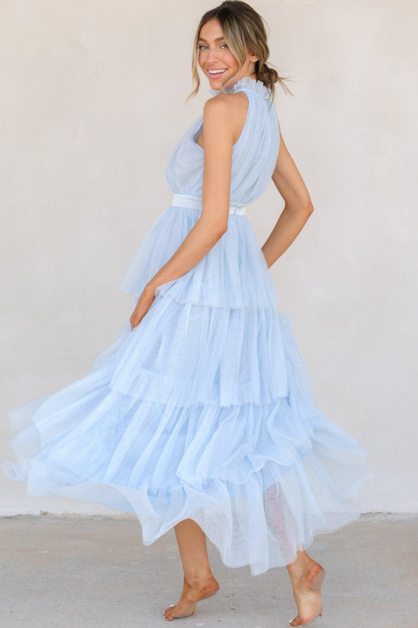 Aura Shock And Awe Blue Maxi Dress Product Image