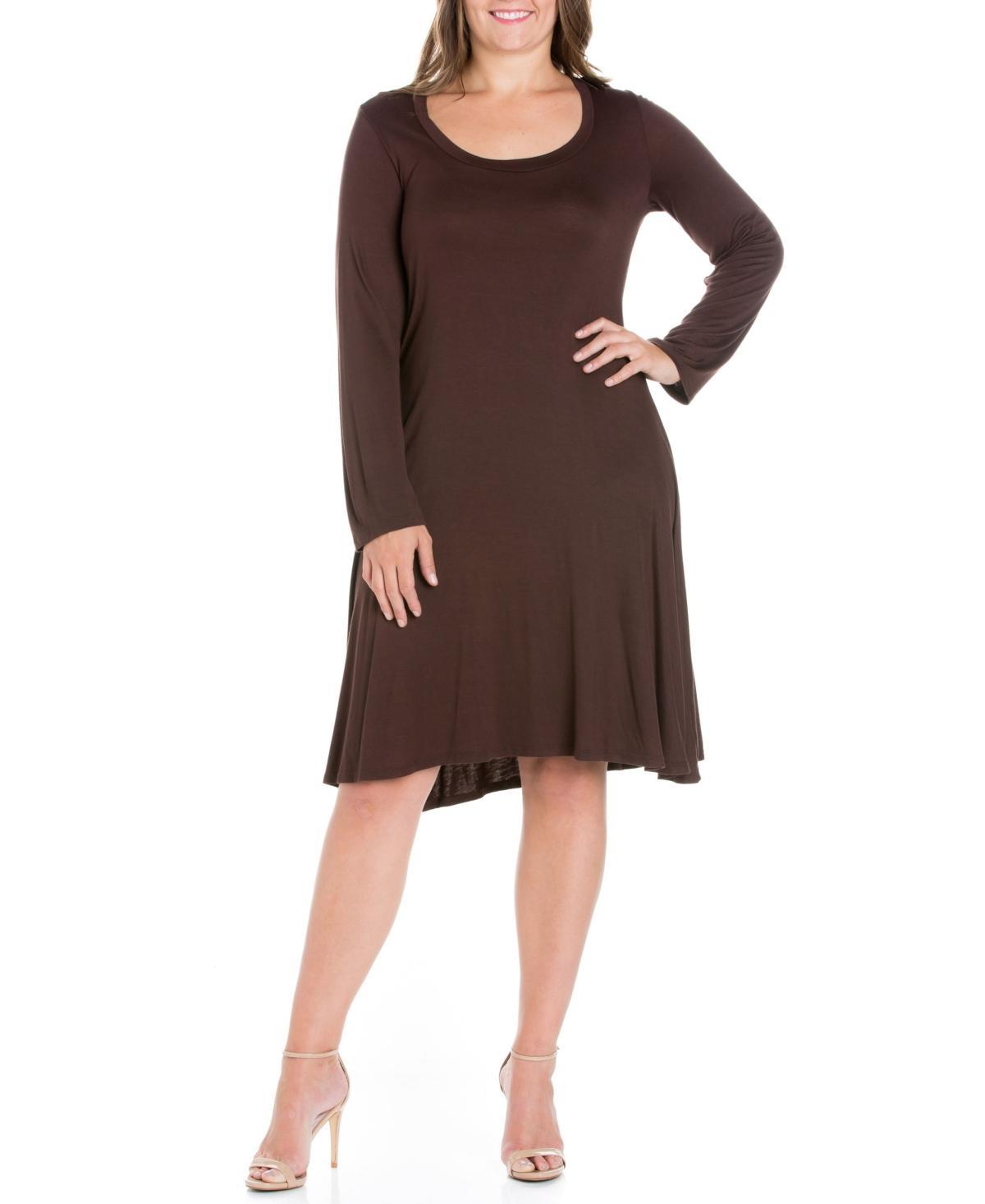 Womens Plus Size Flared Dress Product Image