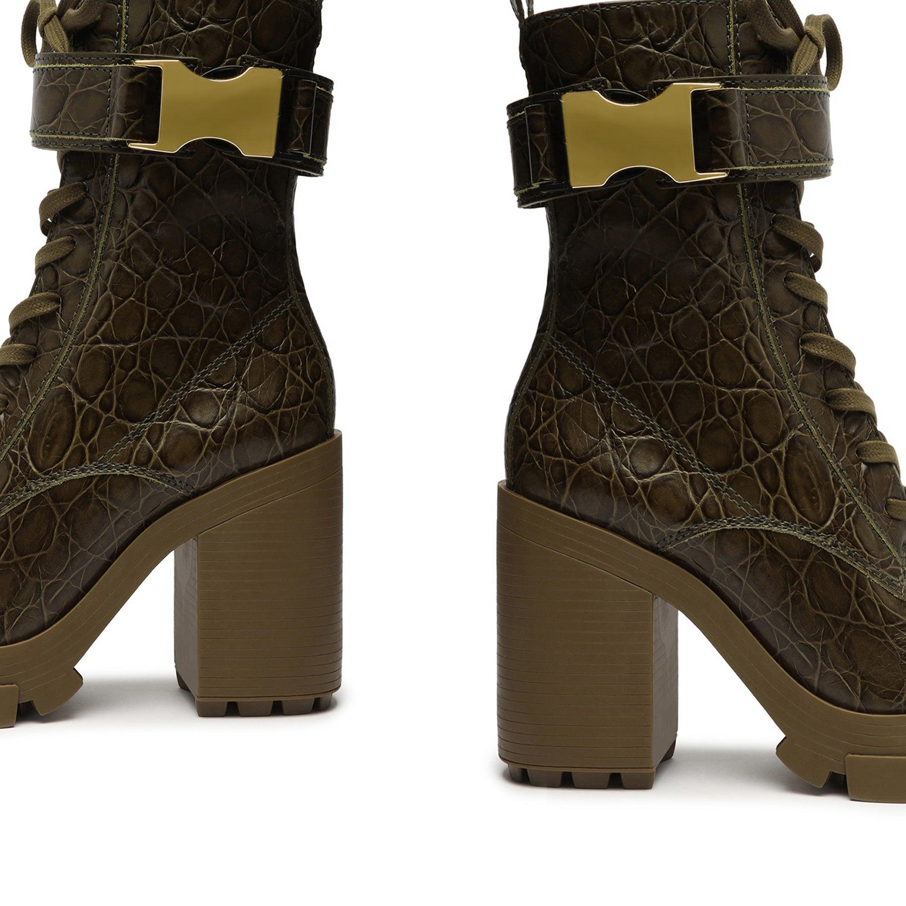 Roslyn Buckle Leather Bootie Female Product Image