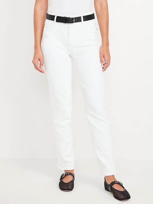 High-Waisted Vintage Slim Jeans Product Image