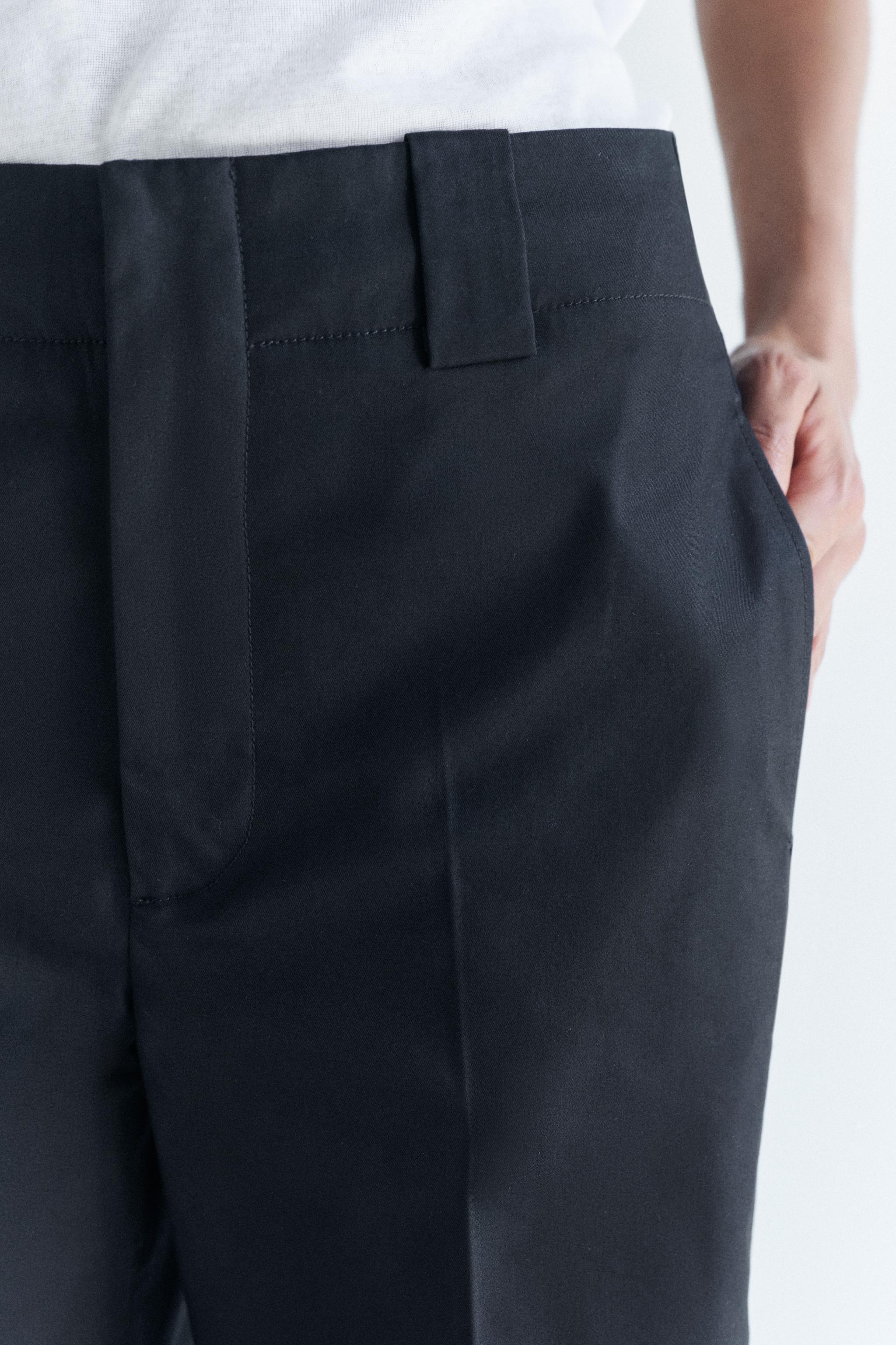 TURNED-UP CUFF CHINO PANTS ZW COLLECTION Product Image