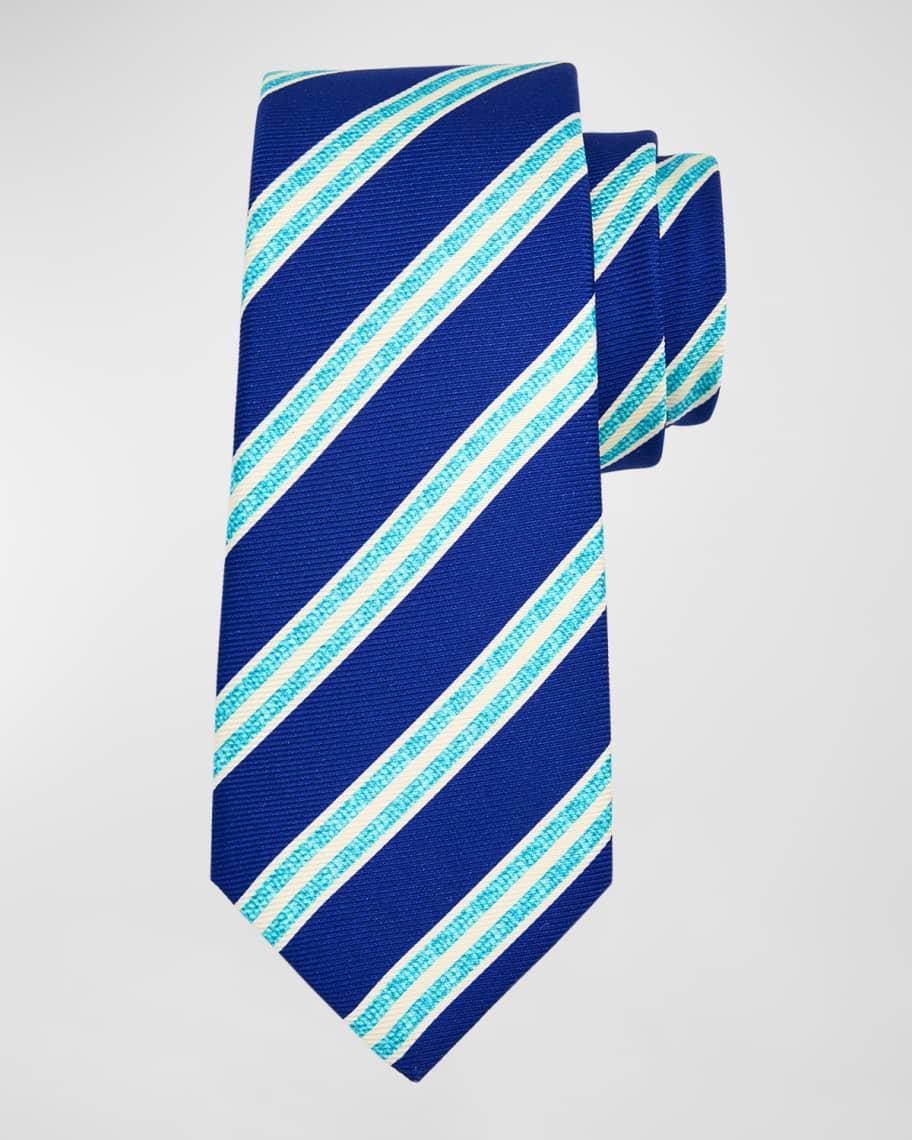 Men's Silk Double Stripe Tie Product Image